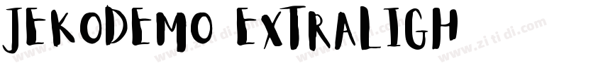 JekoDEMO ExtraLigh字体转换